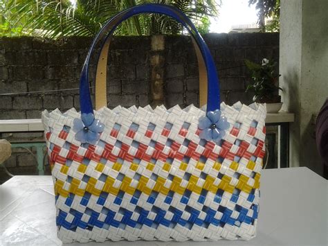 Made Of Drinking Straw Recycle Bag Bags Pouch