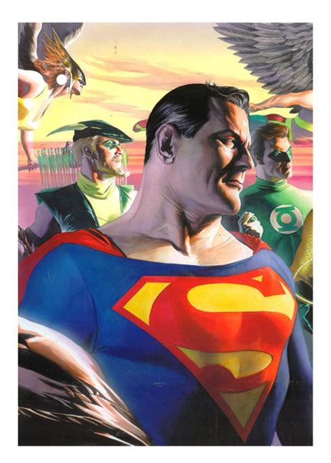 Alex Ross Superman In Kevin Onos Alex Ross Comic Art Gallery Room