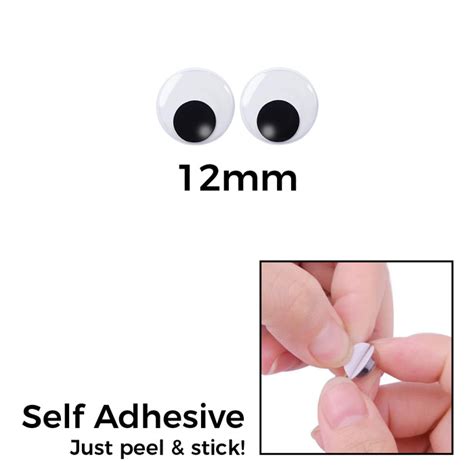 Self Adhesive Googly Eyes 12mm Creative Namibia