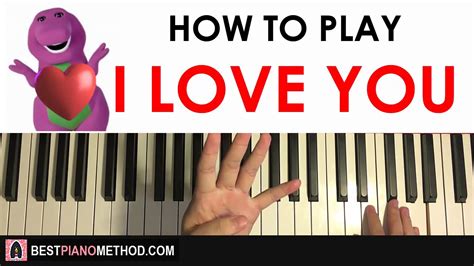 How To Play Barney I Love You Song Piano Tutorial Lesson Acordes