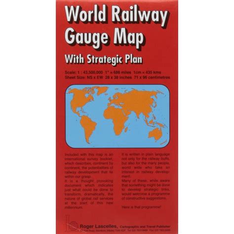 World Railway Gauge Map Stanfords