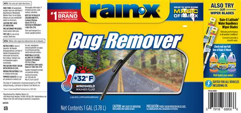 Rain X Bug Remover Windshield Washer Fluid