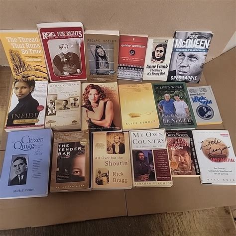 Lot Of 50 Autobiography Biography Historical Memoir Books Unique Unsorted Mix Ebay