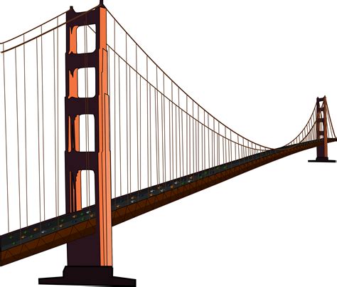 Golden Gate Bridge Clipart Clipart Best
