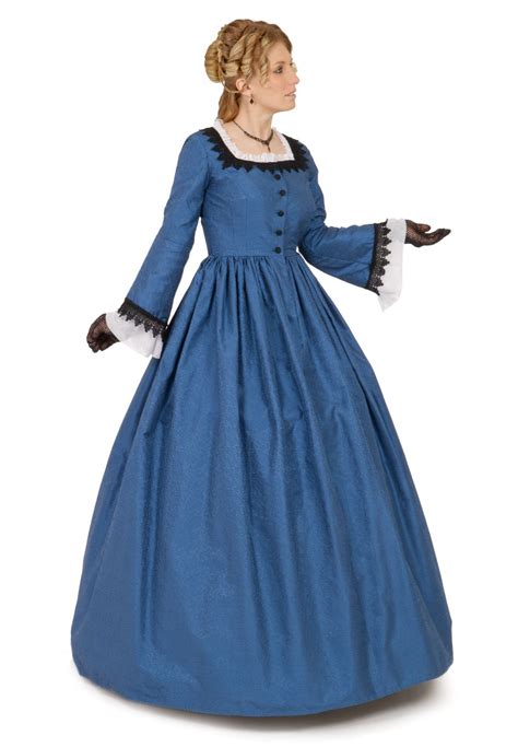 Fidelia Silk Victorian Gown By Recollections Civil War Fashion Civil