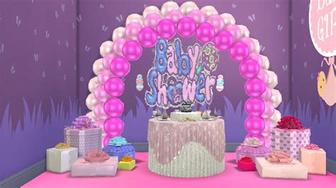 Bundle Of Joy Baby Shower Party Items Set At Sanjana Sims Sims 4 Updates