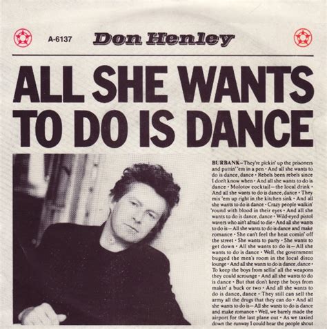 Don Henley All She Wants To Do Is Dance 1985 Vinyl Discogs