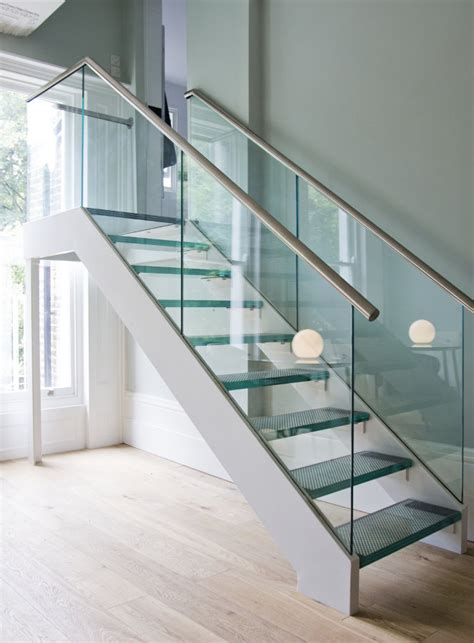 Best Staircase Steel Railing Design With Glass Railing Design