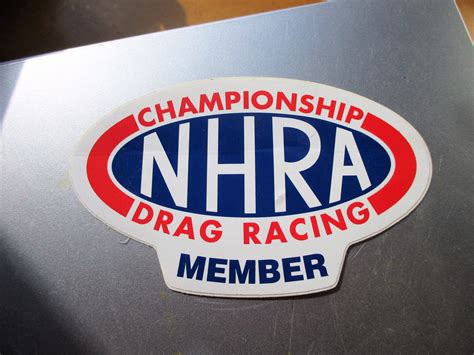 Vintage Original Nhra Championship Drag Racing Member Decal Etsy