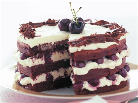 Originating In Germany Black Forest Cake Consists Of Layers Of