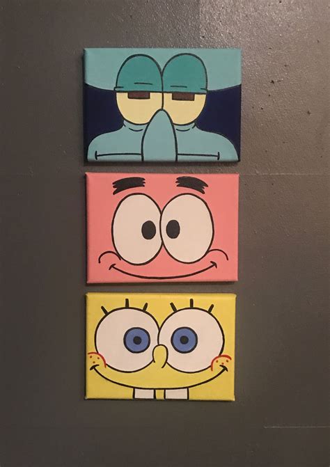 Spongebob Oil Paintings Spongebob Squarepants Close Ups Lacoquetteac
