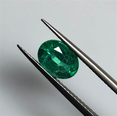 Certified 142cts Natural Emerald Faceted Oval Gemstone Loose Etsy