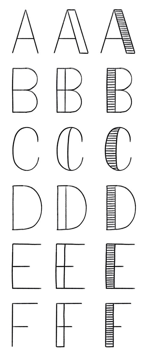 So lernst du das handlettering schnell und effektiv!. Handlettering Lernen: Lektion 3 | Bunte Galerie (met afbeeldingen) | Lettertypen alfabet ...