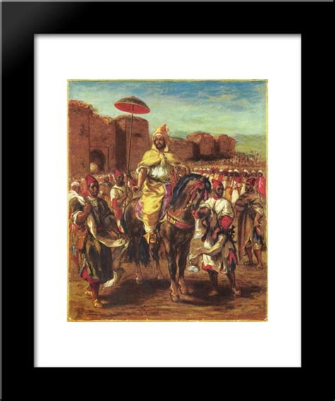Portrait Of The Sultan Of Morocco 20x24 Framed Art Print By Eugene