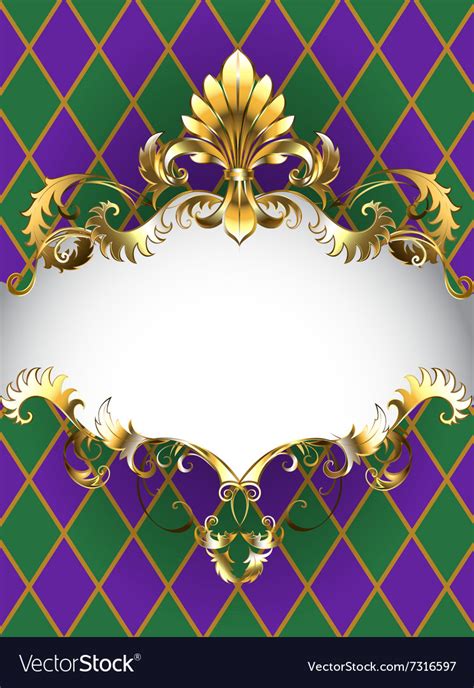 Luxury Banner Mardi Gras Royalty Free Vector Image