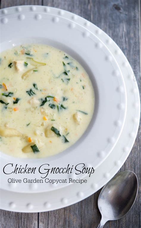 Olive Garden Chicken Gnocchi Soup Copycat Carries