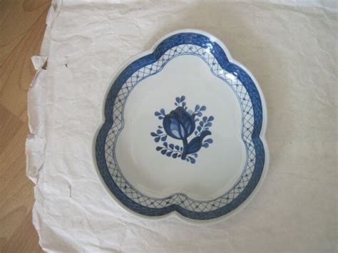 Vtg Royal Copenhagen Denmark Handpainted Blue Fajance Plate Ebay