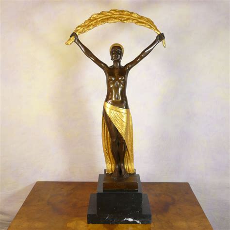 Art Deco Bronze Sculpture Statues