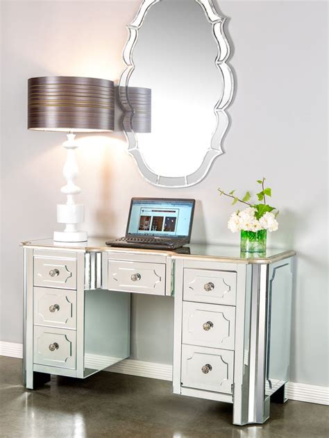 Makeup desk with mirror elklake4sale info. Hudson Vanity/Desk from Storage on Gilt | Mirrored vanity ...
