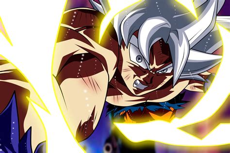 Dragon Ball Super Poster Goku Ultra Instinct Punching 12in X 18in Free