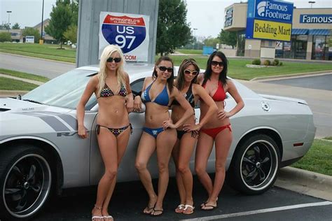 Challenger Bikini Car Wash Mopar Girl Bikinis