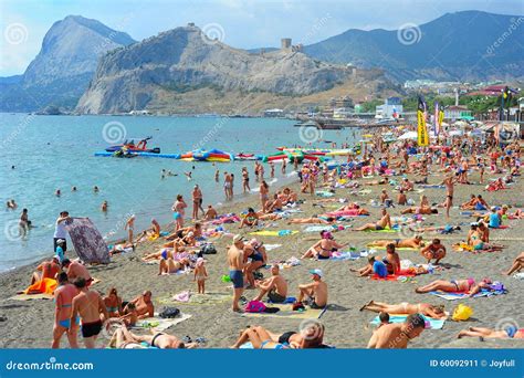 Sudak Beach Crimea Editorial Photo Image Of September