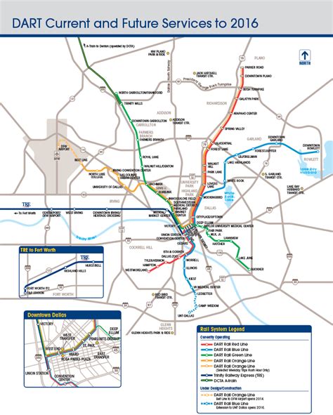Dart Current And Future Services Map Service Map Map Dallas Map