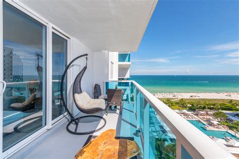 Miami Beach Florida Vacation Rental Ocean Balcony Resort Suite At The 1 Hotel And Residence