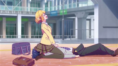 カリンの制服顔面騎乗エロ画像 恋愛フロップス1話4アニメ