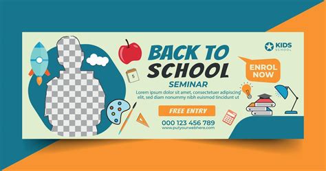 Back To School Social Media Post Design Template Promotion Education