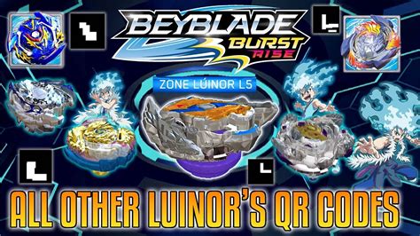 Beyblade scan codes all › beyblade qr code scan list › scan codes legendary beyblade burst beyblade burst rise, the fourth wave of beyblade burst products to tie in with the fourth. ZONE LUINOR L5 + QR CODES OF ALL OTHER LUINORS BEYBLADE ...