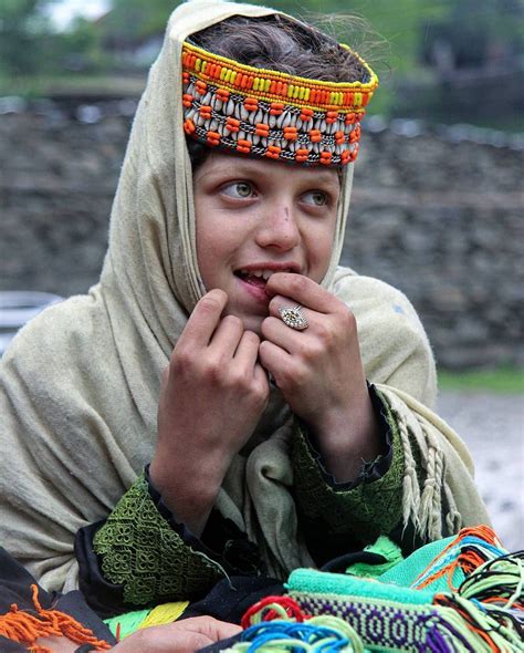Portrait Of A Kalashi Girl In Bumburet Valley Chitral Pakistan