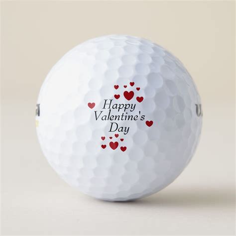 Happy Valentines Day Golf Balls Zazzle Golf Ball Golf Ts For