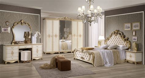 He's in the bedroom and he's meditating. Luxus Barock Schlafzimmer "Tessa" in Beige 4-teilig ♥