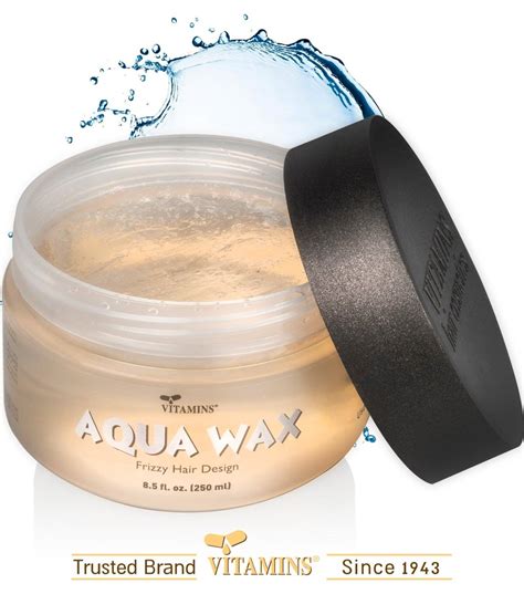 Aqua Hair Wax Styling Gel Anti Frizz Combo Size Jar 85 Oz