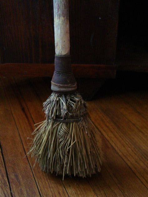 Antique Early Homestead Long Primitive Broom Etsy Broom Brooms