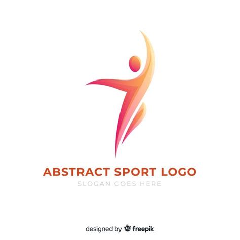 Premium Vector Abstract Silhouette Sport Logo Flat Design Sports