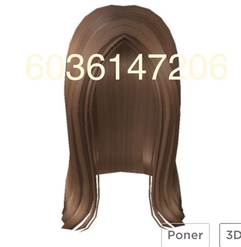 Bloxburg Hair Codes Brown Ponytail