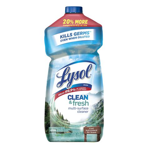 Lysol Multi Surface Cleaner Sanitizing And Disinfecting Pour To Clean And Deodorize Cool