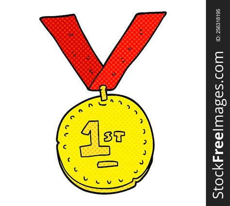 Cartoon First Place Medal Free Stock Images And Photos 256318195
