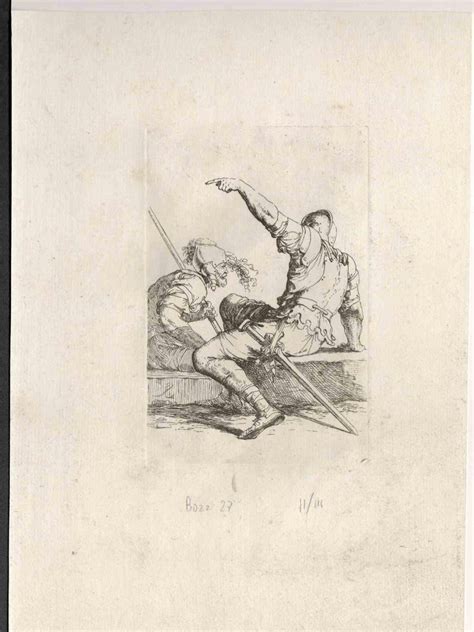 Three Engravings Of Soldiers Original Etching 18th Century Set Of 3