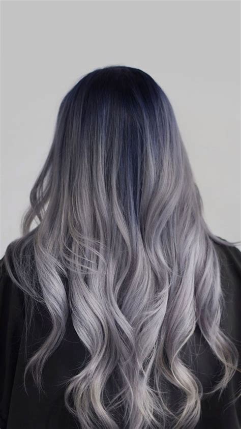 25 Trendy Grey And Silver Hair Colour Ideas For 2021 Silver Hair With Dark Shadow