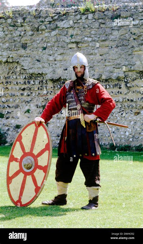 Historical Re Enactment Romano British 5th Century Warrior Soldier