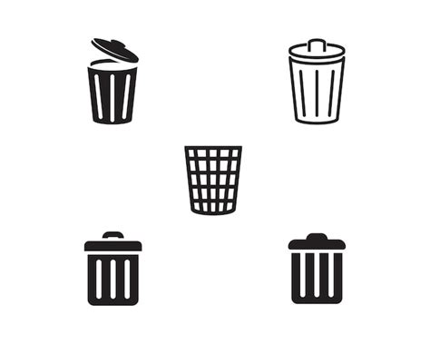 Premium Vector Trash Icons Vector Illustration