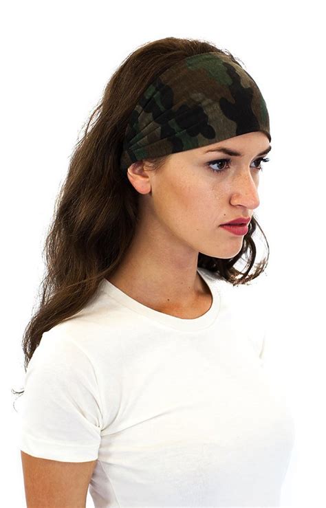 Womens Camo Headband Royal Wholesale