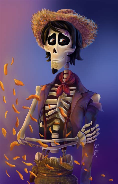 hector rivera of land of the dead from coco disney fan art coco hector