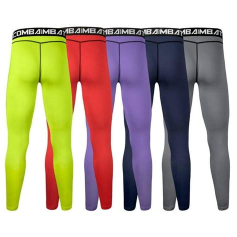 men s athletic compression pants baselayer quick dry sports running gym workout tights leggings
