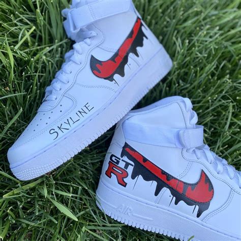 Custom Shadow Nike Drip Air Force Ones Pick Your Color Etsy