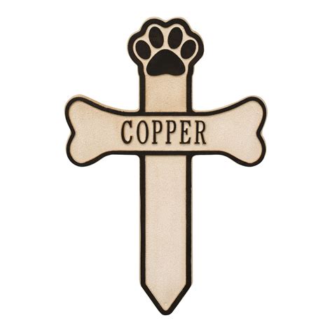 Personalized Dog Memorial Cross Signals