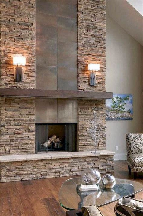 10 Modern Stone Fireplace Ideas Decoomo